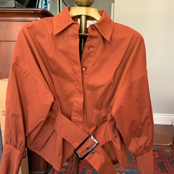 Burnt Organe Celine Top - Picture 1 of 3